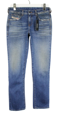 Diesel 2002 D-Lyla C030X Jeans Damen W26 Aged Look Distressed Reißverschluss Fly