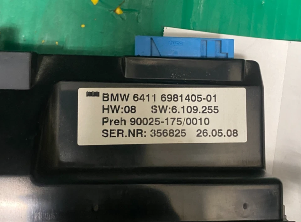 BMW 750i 2006-2008 calefacción climatización 6411 6981405-01 Foto 3 de 4