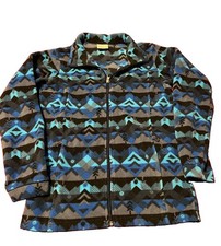 Columbia Boys' Zing III Printed Fleece Jacket Size Large 14-16