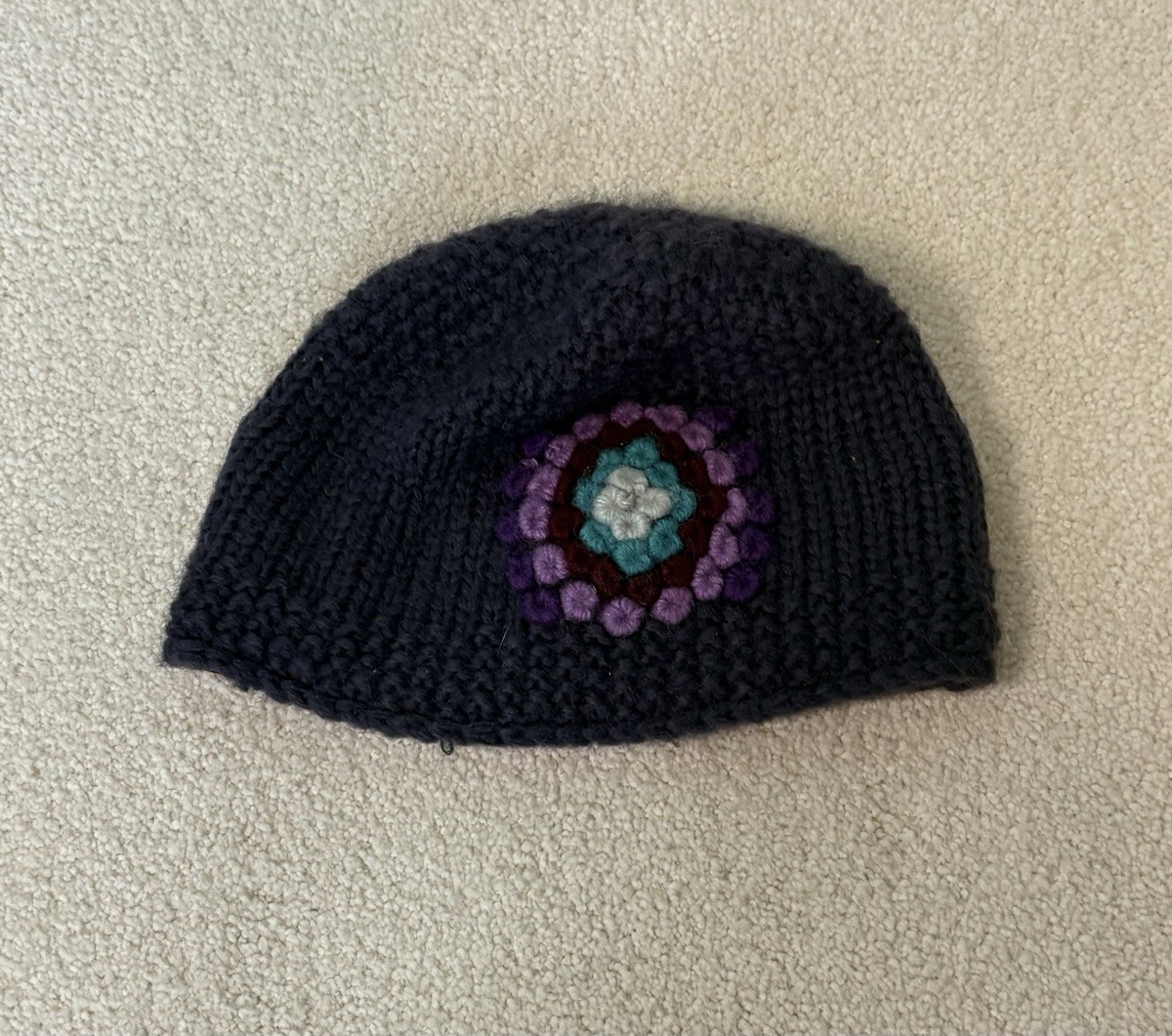 Arc'teryx Arcteryx Inspired Knit Crochet Wool Blend Flower Beanie