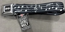 HUMMER H3 Music Notes Seatbelt Adjustable BELT Buckle Belt Licensed (24”-38”)