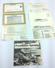 1970's Garcia Freshwater Spinning Fishing Reels Rods Owners Guide & Service VTG