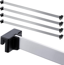 8 Pieces Metal Hanging Divider Rail Clip File 4 Pieces File Cabinet Rails for Ha