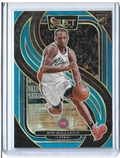 2024-25 Select Premier Level Blue #198 Ron Holland II Pistons RC /299