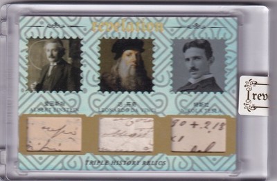 2025 Eternal Revelation Albert Einstein Da Vinci Tesla History Relic 18/50