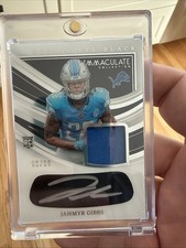 2023 Immaculate Collection Rookie Eye Black Jahmyr Gibbs Autograph Patch /99 RC