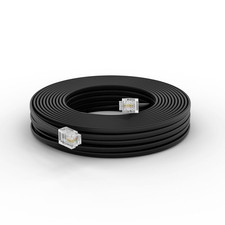 50 FT Phone Cord for Landline - Modular Phone Line Cord for Fax, Printer, AIO, a