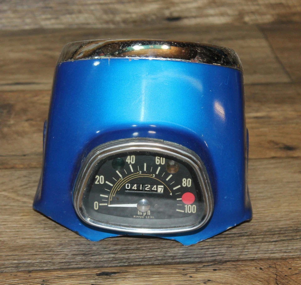 Good Used OEM Head Light Bucket for Honda CD 175 1970 Speedometer Ring Vintage Foto 3 de 4