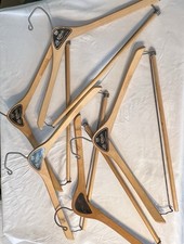 5 Le Clair Wood Clothing/suit Coat Hangar General Motors Detroit Vintage
