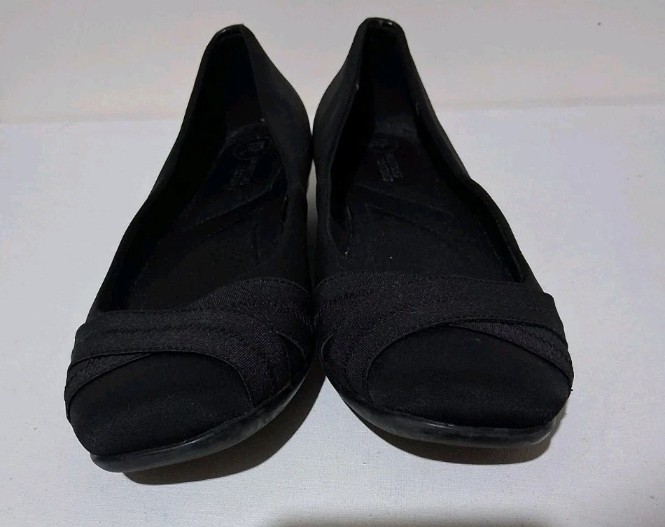Mootsies Tootsies Danery Tela Negra Pisos Informales Moda Cómodos Sin Cordones Talla 8M Foto 2 de 4