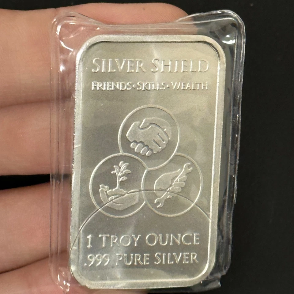 Den of Thieves 1 oz .999 Silver Shield Bar Not Federal & NO Reserves - Sleeve - Image 4 of 4