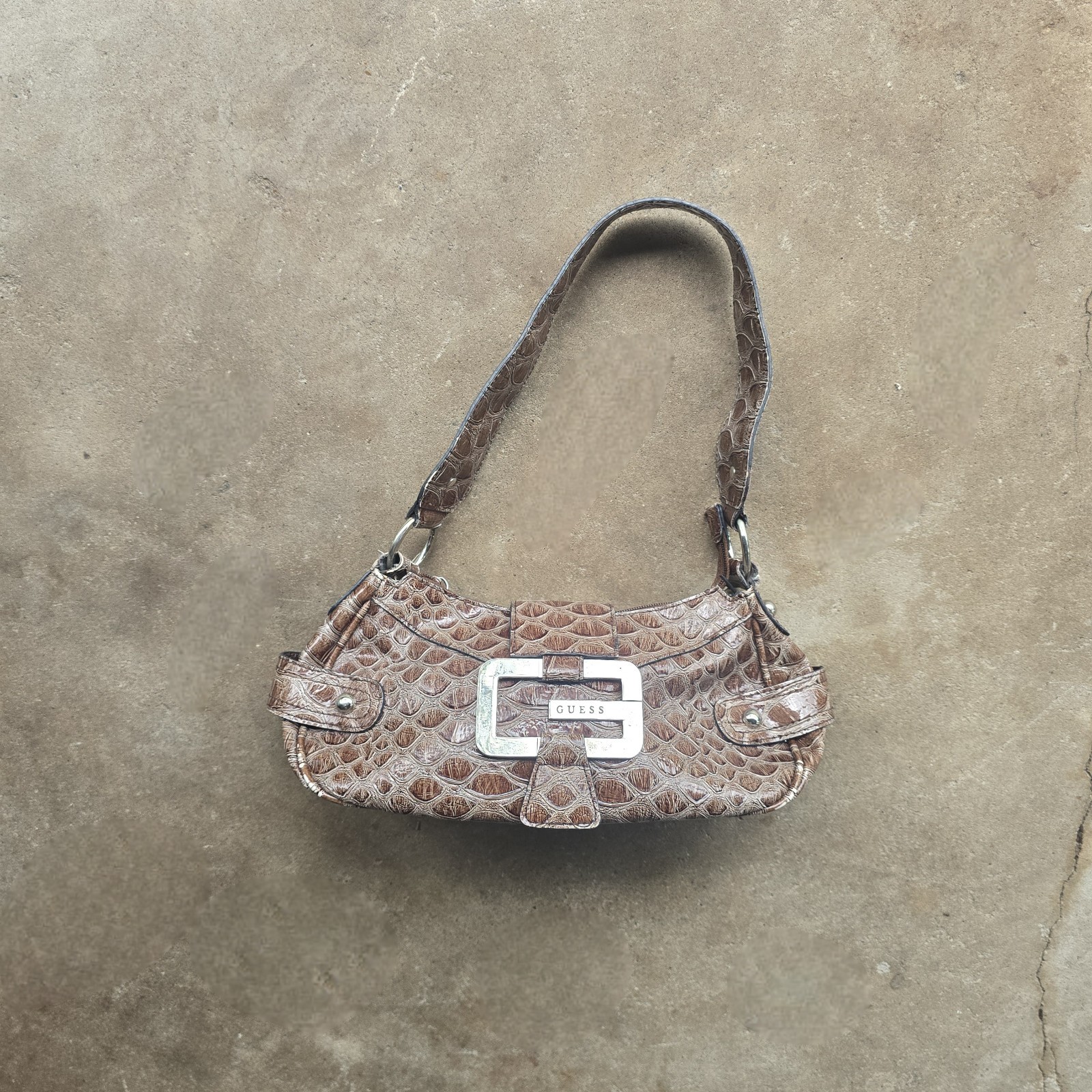 Vintage Y2K Guess Shoulder Bag Croc Purse