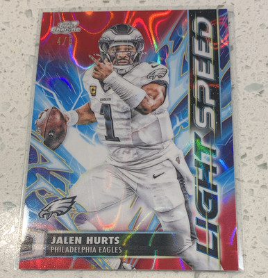 Topps 2025 Topps Chrome Cosmic Jalen Hurts Light Speed #LS-9 Eagles 4/5