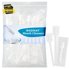 50 Gauze Mouth Swabs - Oral Swabs Disposable Toothbrushes Individually Wrapped S