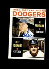 Al Ferrara 1964 Topps Dodgers authentic autographed card