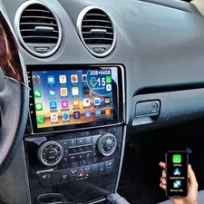 64G Android 15 Autoradio F&uuml;r Mercedes ML/GL Klasse W164 X164 CarPlay Nav GPS RDS