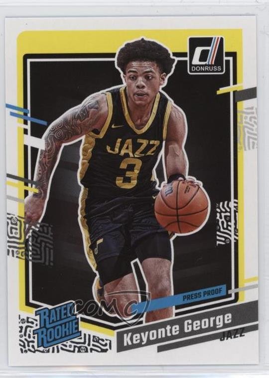 2023 Panini Donruss Rated Silver Press Proof Keyonte George #244 Rookie RC 1en8