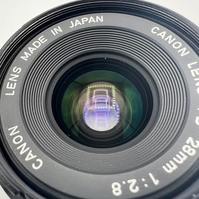 Canon New FD mount 28mm F2.8 MF Wide Angle vintage Lens AE-1 ae1 A