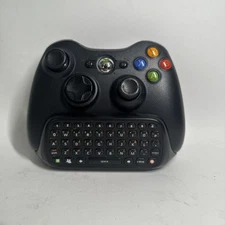 Microsoft Xbox 360 OEM Wireless Controller w/OEM Xbox 360 Chatpad TESTED WORKING