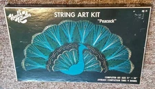 Vtg String Nail Art Kit Packard Hazel's Kaboodles Peacock HK71 Bird Rare Retro