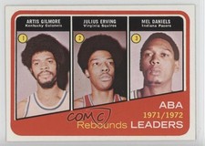 1972 Topps League Leaders Artis Gilmore Julius Erving Mel Daniels #263 HOF 1p00
