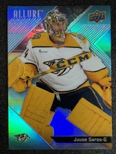 2024-25 Upper Deck Allure #48 Juuse Saros Base Card Nashville Predators