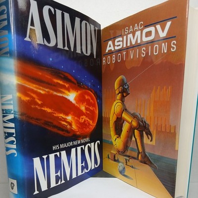 Isaac Asimov Robot Visions / Nemesis Guild Hardback First Editions Books Vgc