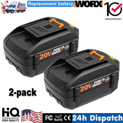 2pack 4.0Ah For WORX 20V Max Extend Lithium Battery WA3520 WA3525 WA3575 WG155