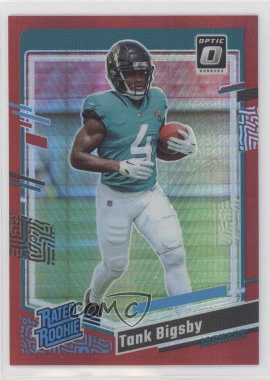 2023 Panini Donruss Optic Rated Rookie Red Hyper Prizm Tank Bigsby #252 1dh2