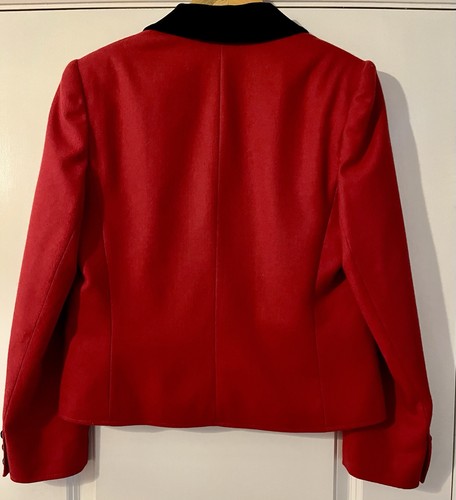 Windsmoor Vintage schwarz & rot Jacke Wollmischung Smart Büro Anlass UK12/14 - Bild 3 von 10