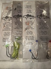 4 CUSTOM HAND TIED COD FISH RIGS MADE WITH GAMAKATSU HOOKS