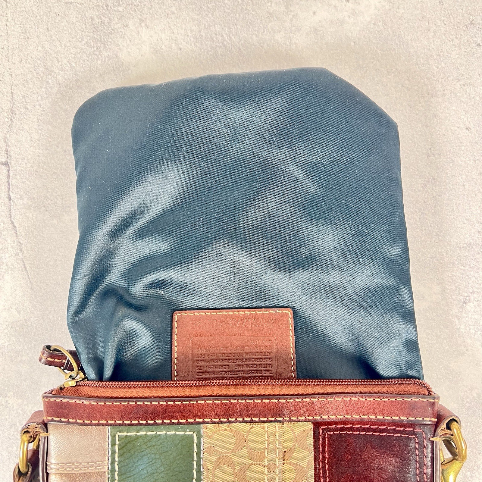 Coach Multicolored Patchwork Crossbody Suede Brow… - image 10