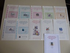 Jahresausgabe des Bundes Deutsche Philatelisten 1990-1999 + 2002