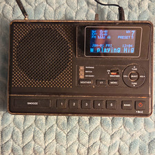Sangean CL-100 Weather Alert Radio AM/FM/Weather Band Headphone Jack Black
