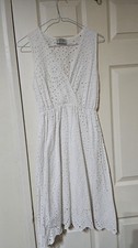 Embroidered Summer White Dress 8