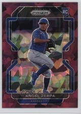 2022 Panini Prizm Tier III Burgundy Cracked Ice 4/25 Angel Zerpa #270 11bi