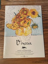 Vincent Van Gogh Artists' Colouring Book Acid Free 16 Designs Sealed