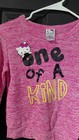 Hello Kitty  Sweater Girls Large Pink Glitter Sequence “One Of A Kind” — photo 2