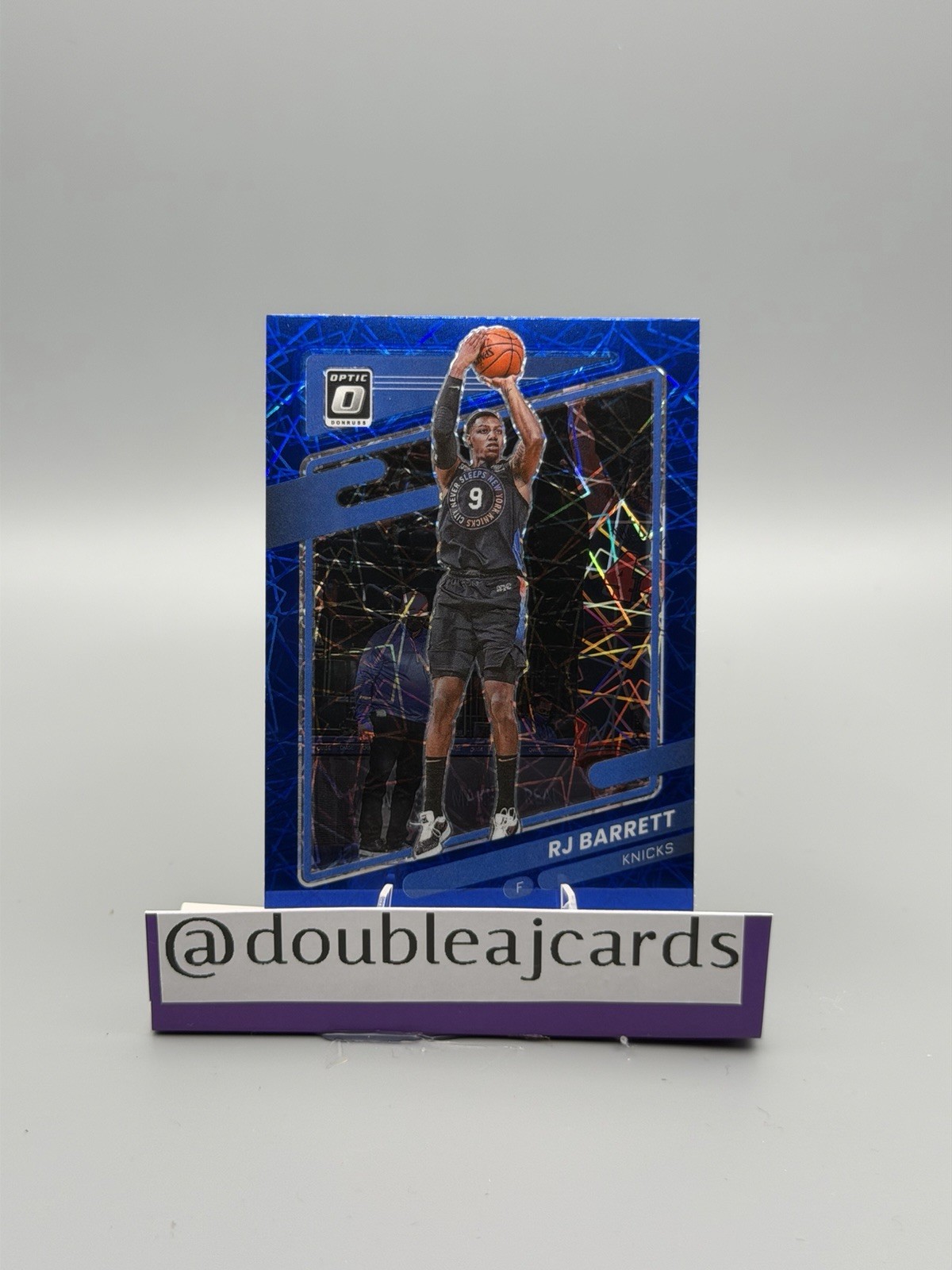 2021-22 Panini Donruss Optic - RJ Barrett #63 Blue Velocity Prizm