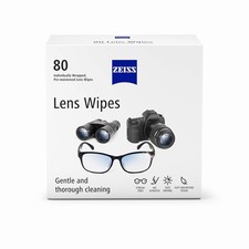 ZEISS Pre-Moistened Lens Cleaning Wipes, 80 Count 80 Pack of 1 , White