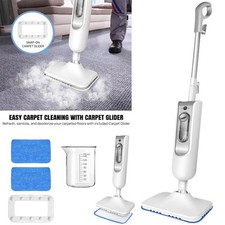 12-in-1 Hot Steam Mop Cleaner Upright & Handheld Hard Floor Carpet Steamer 5000W