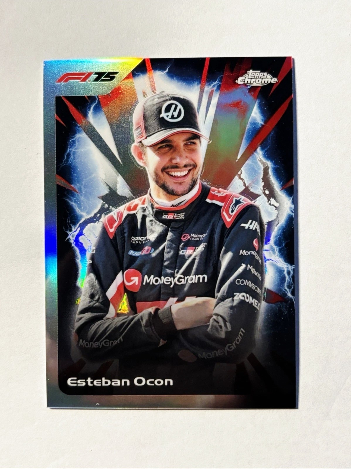 2025 Topps Chrome F1 Esteban Ocon Ultrasonic SSP US-7 Case Hit
