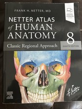 Netter Atlas of Human Anatomy - 8th Edition - Frank H. Netter - Paperback W/code