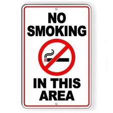 No Smoking In This Area Sign / Decal / Premises Ns022 Do Not Smoke / Magnetic