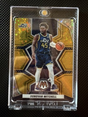2021-22 Mosaic Donovan Mitchell #161 /10 Gold Mosaic Prizm