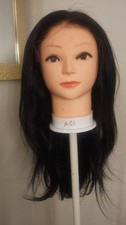 High Quality natural 24" straight 100 Virgin Human Hair Lace Wig. size 13 6.
