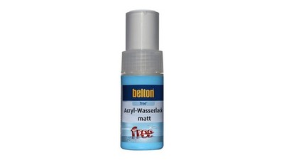 Belton Free PU Wasserlack-Lackstift RAL 9010 Reinweiss Matt (9 ml)
