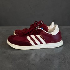 adidas Samba ADV Burgundy White Skate Shoes BB8688 Mens Size 9.5