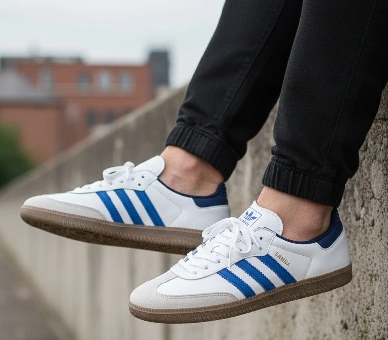 adidas Samba Low Blue for Sale | Authenticity Guaranteed | eBay