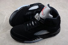 US7-12 Jordan 5 Retro Black Metallic Reimagined High Top Men's Basketball Shoes